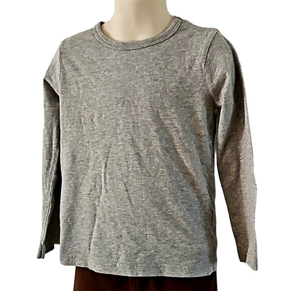 The Children’s Place Toddler Boys Gray Long Sleeve Tee Shirt Size 4T - Picture 4 of 5